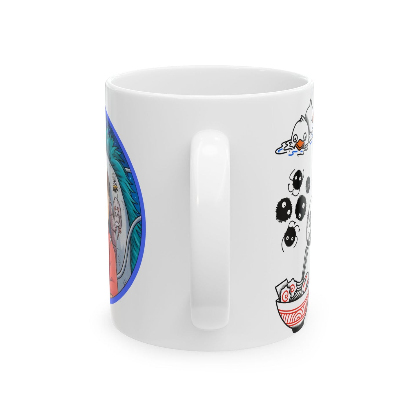 Spirited Away Moments Mug – Studio Ghibli Coffee Cup 11oz & 15oz – Iconic Anime Scenes Featuring Chihiro and Haku