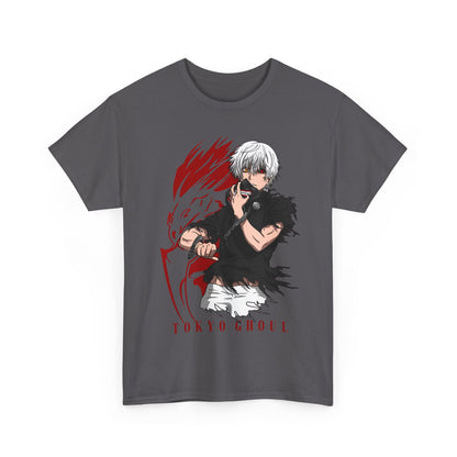 Ken Kaneki Tokyo Ghoul T-Shirt – 100% Cotton Anime Tee for Ghoul Fans