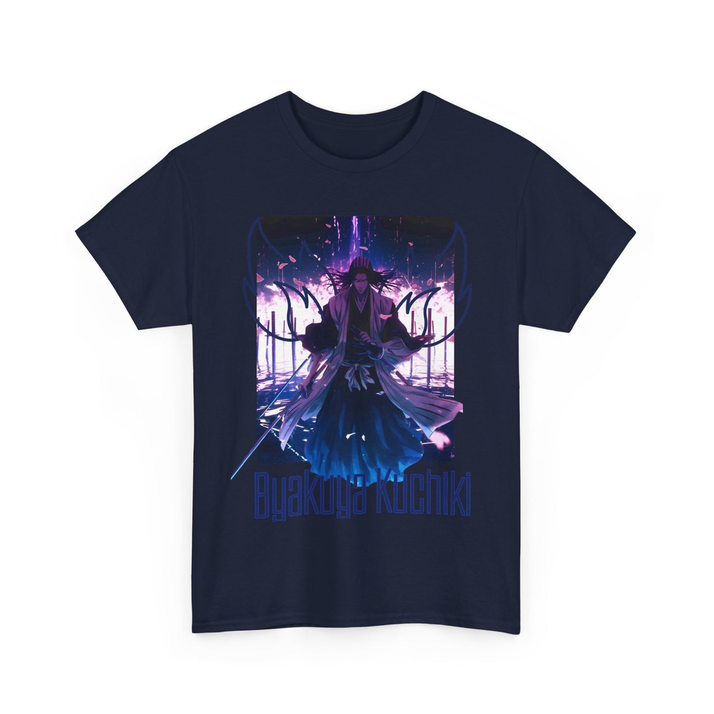 Byakuya Kuchiki Bleach T-Shirt – 100% Cotton Anime Tee for Soul Reaper Fans
