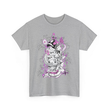 Studio Ghibli Art Deco T-Shirt | Anime Cotton Graphic Tee