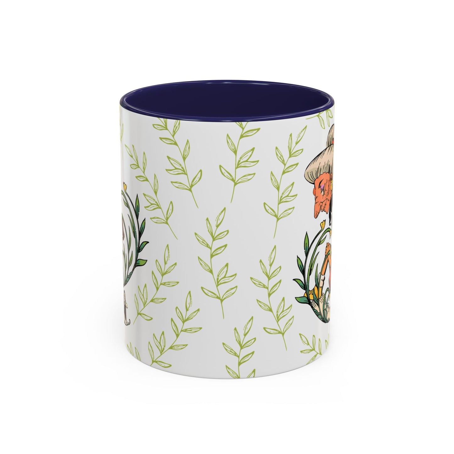 Spirited Away Chihiro Accent Mug – Studio Ghibli Coffee Cup with Colored Handle – 11oz & 15oz Ceramic Anime Gift