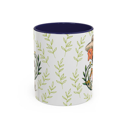 Spirited Away Chihiro Accent Mug – Studio Ghibli Coffee Cup with Colored Handle – 11oz & 15oz Ceramic Anime Gift