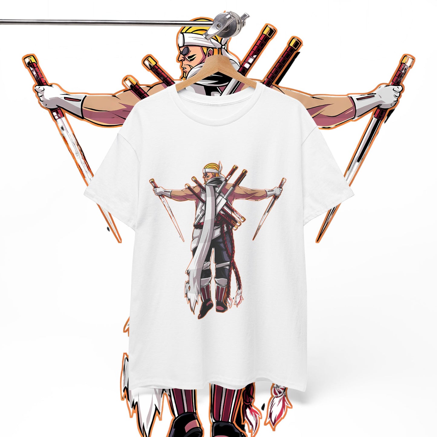 Killer Bee Naruto Anime Cotton T-Shirt