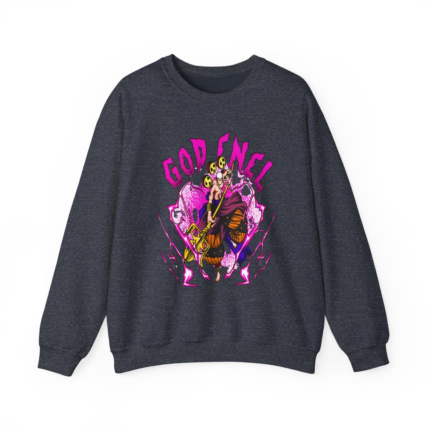 God Enel One Piece Sweatshirt – 100% Cotton Anime Pullover Featuring Thunder God of Skypiea
