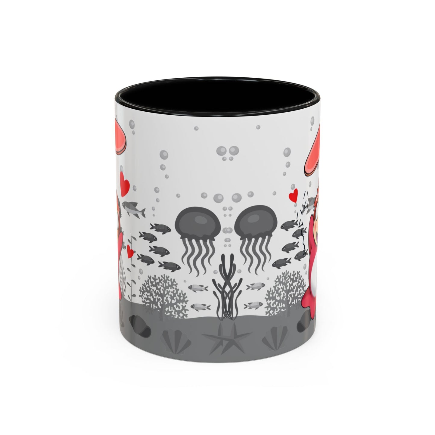 Ponyo Ham Accent Handle Mug – Studio Ghibli Coffee Cup – 11oz & 15oz Anime Gift for Fans