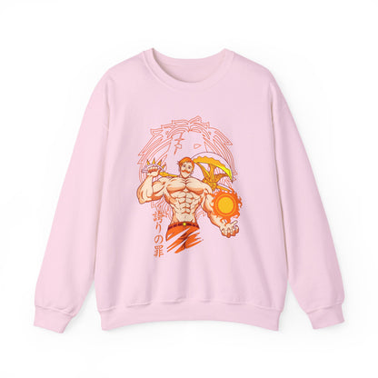 Escanor Seven Deadly Sins Sweatshirt – 100% Cotton Anime Pullover for Lion’s Sin of Pride Fans