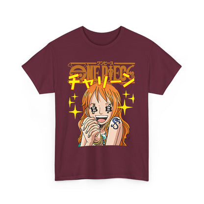 Nami One Piece T-Shirt – 100% Cotton Anime Tee for True Straw Hat Fans