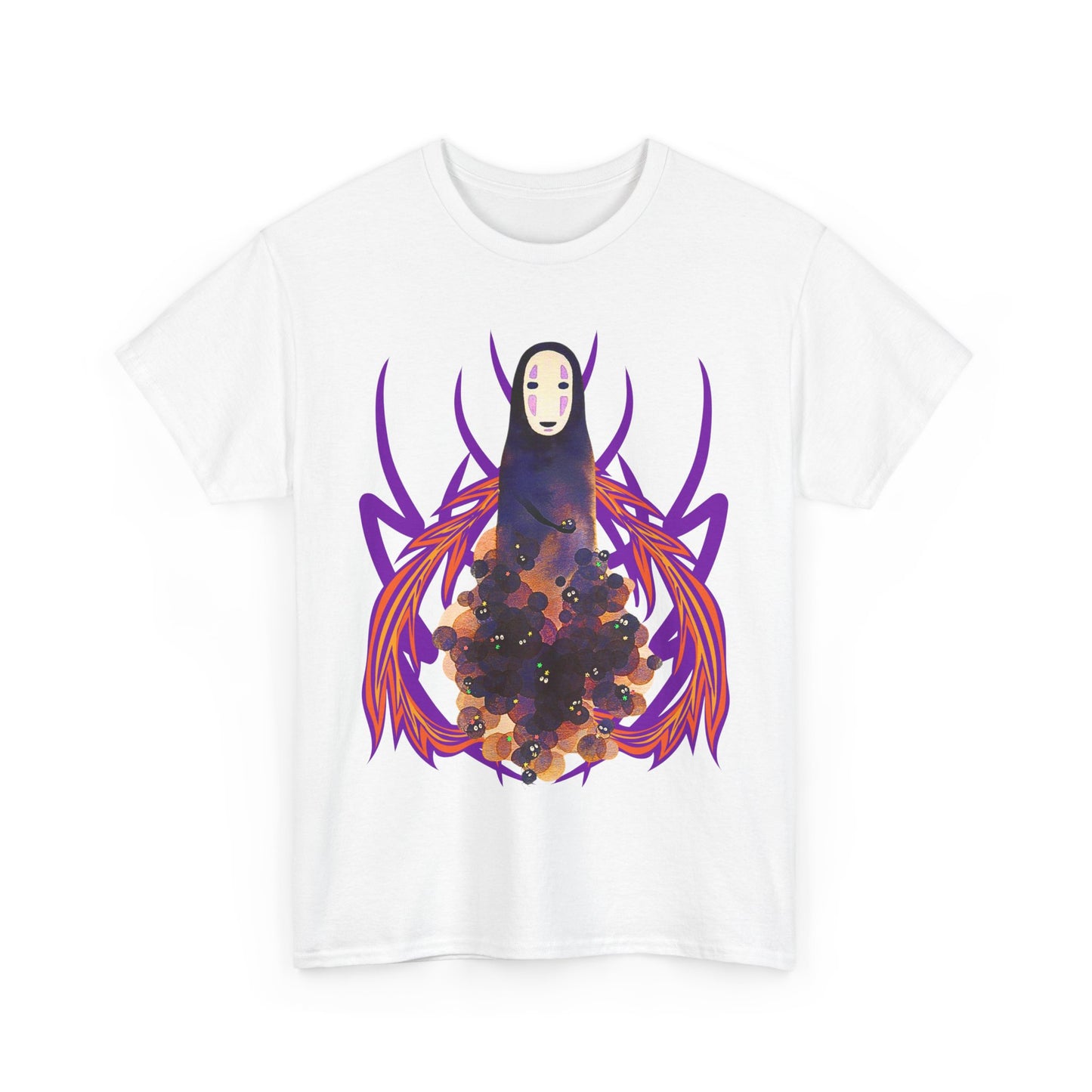 No Face T-Shirt – 100% Cotton Studio Ghibli Spirited Away Anime Tee