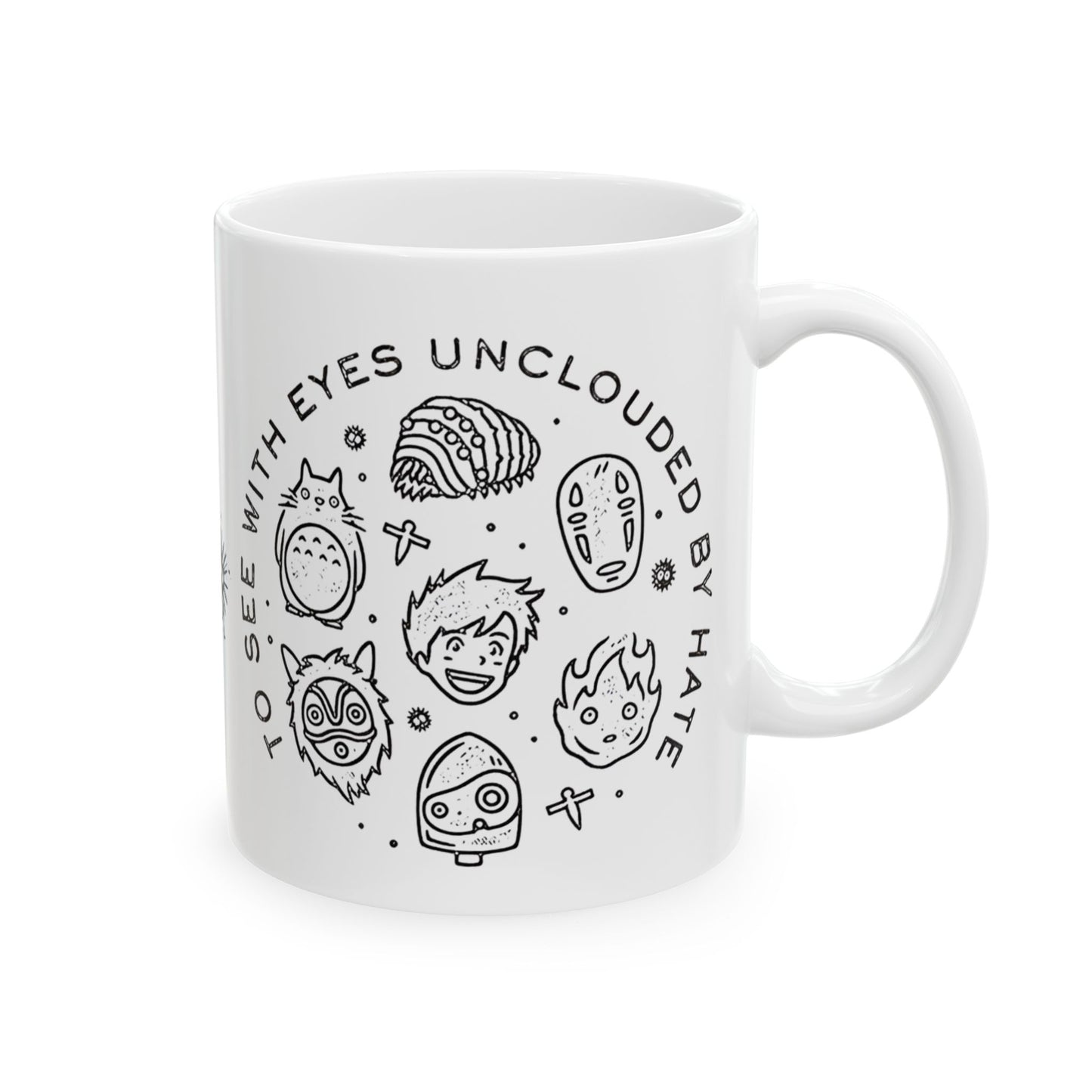 Universe Ghibli Mug – Studio Ghibli Characters Ceramic Cup – 11oz & 15oz Anime Coffee Mug Gift