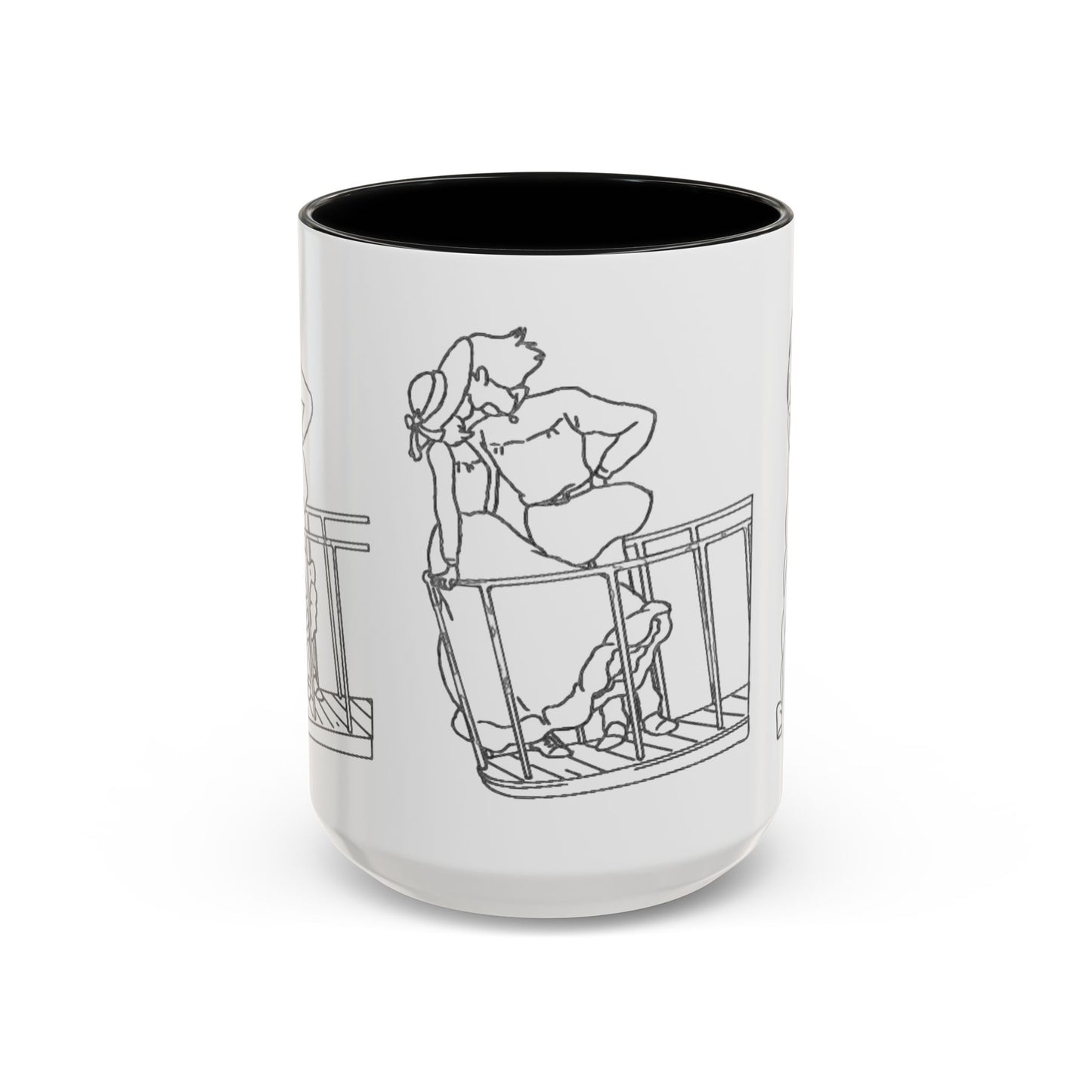 Sophie and Howl Accent Mug – Romantic Ghibli Color Handle Cup 11oz & 15oz – Howl’s Moving Castle Anime Love Gift