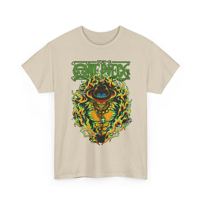 Portgas D. Ace One Piece T-Shirt – 100% Cotton Anime Tee for Fire Fist Fans