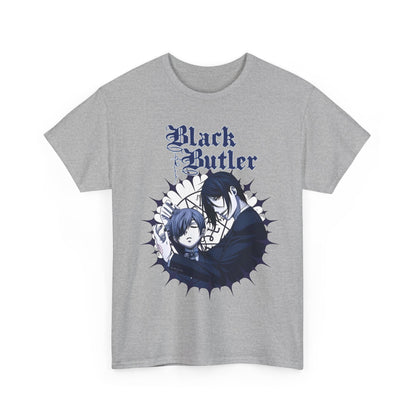 Black Butler T-Shirt – 100% Cotton Anime Tee Featuring Sebastian Michaelis