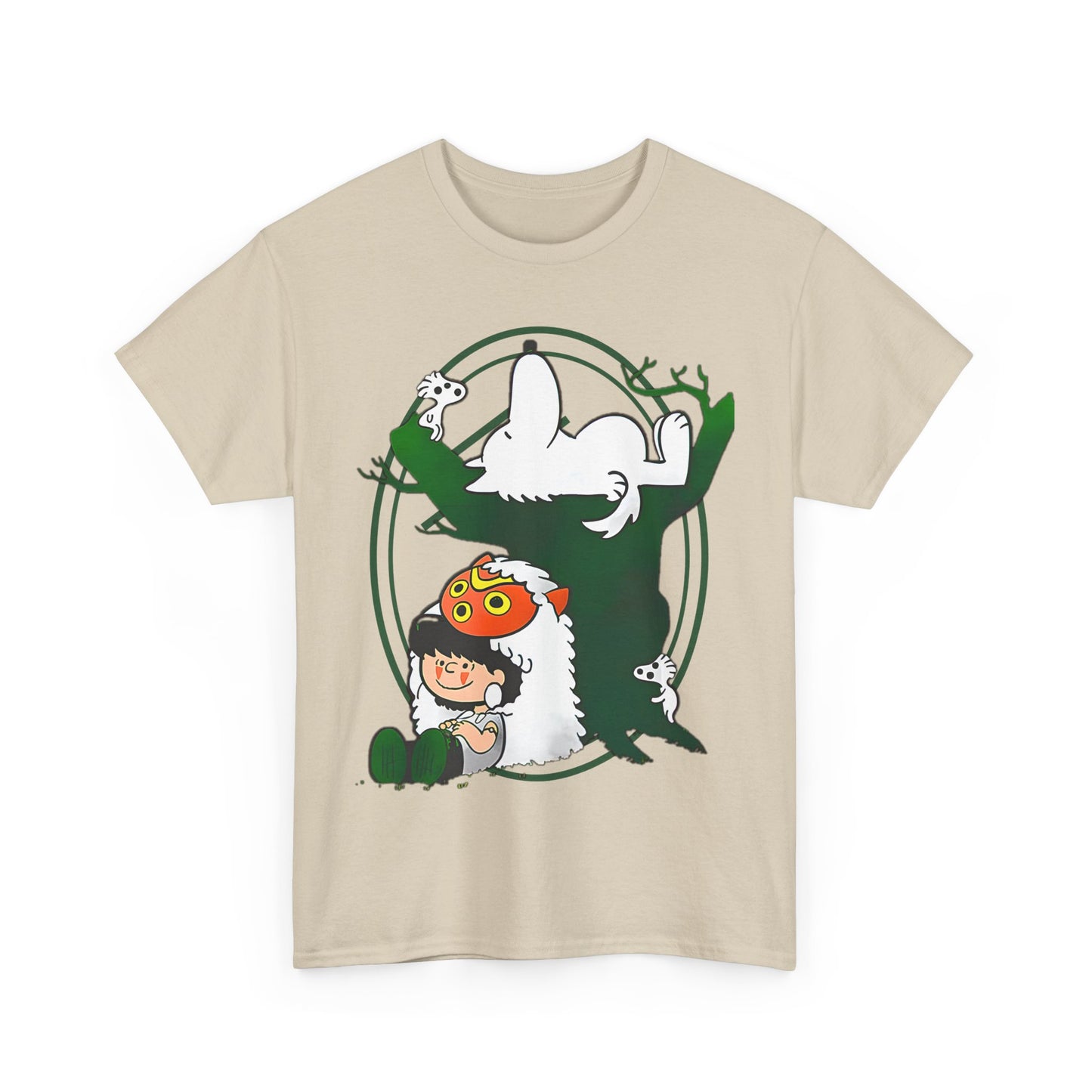 Princess Mononoke T-Shirt – 100% Cotton Studio Ghibli Anime Tee for Fans