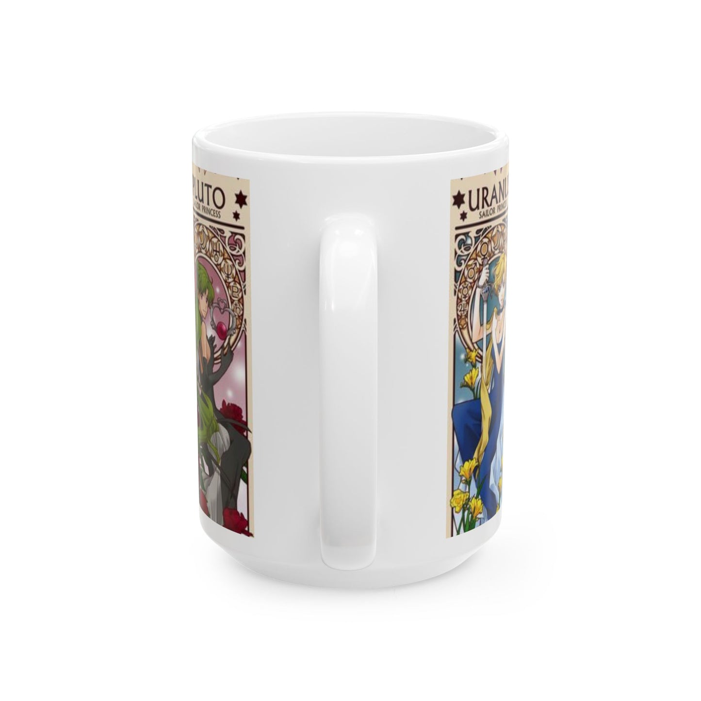 Sailor Moon Outer Guardians Mug – Uranus, Neptune, Pluto, Saturn Ceramic Cup 11oz & 15oz – Anime Magical Girl Gift