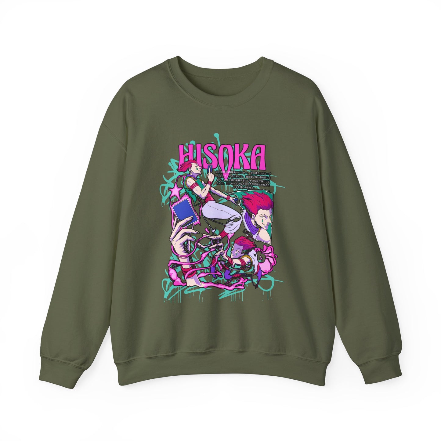 Hisoka Morow Hunter x Hunter Sweatshirt – 100% Cotton Cozy Anime Sweatshirt for True Fans