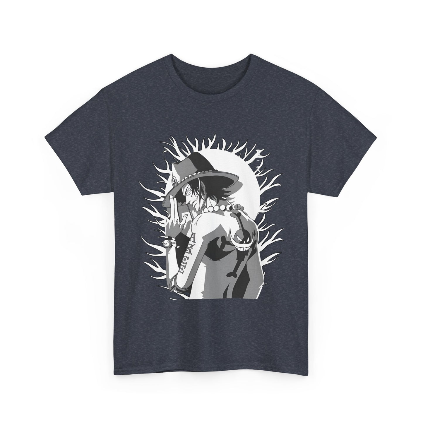 Portgas D. Ace One Piece T-Shirt – 100% Cotton Anime Tee for Fire Fist Fans