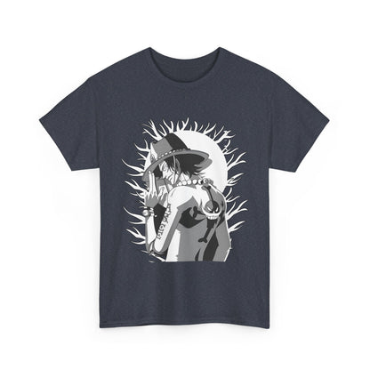 Portgas D. Ace One Piece T-Shirt – 100% Cotton Anime Tee for Fire Fist Fans