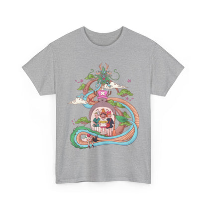 Spirited Away One Piece T-Shirt 100% Cotton | Studio Ghibli Anime Tee