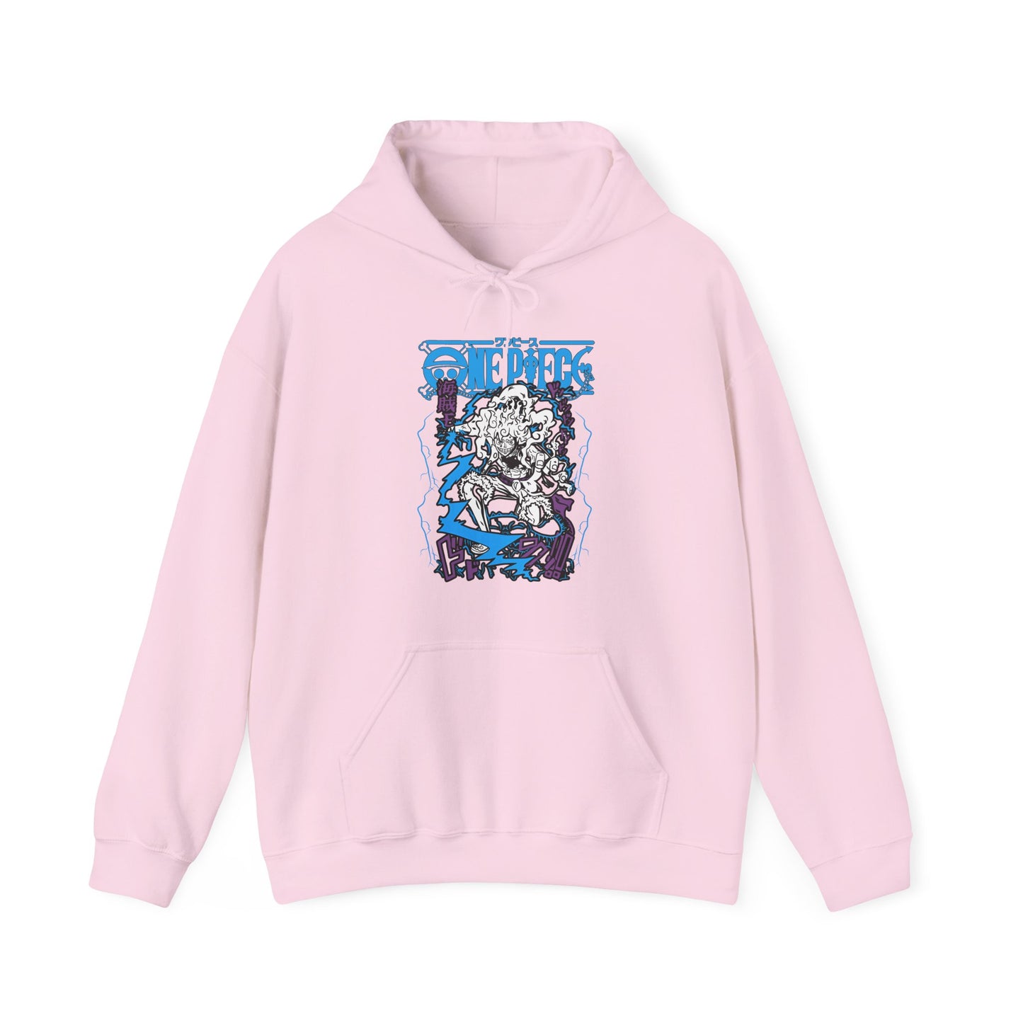 Luffy Gear Hoodie – 100% Cotton One Piece Hoodie Featuring Gear 5 Anime Design