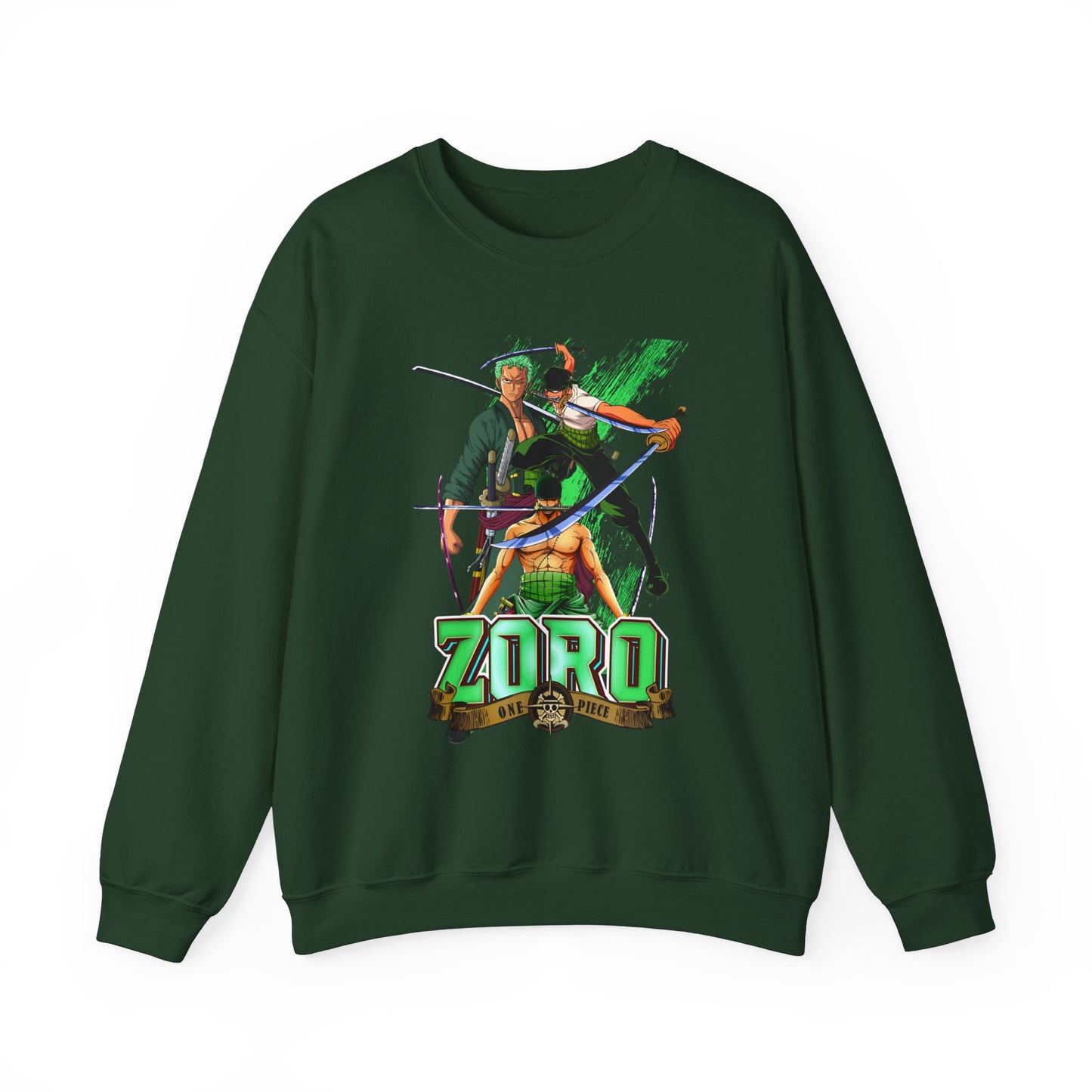Roronoa Zoro Sword Sweatshirt – 100% Cotton One Piece Anime Pullover for True Fans