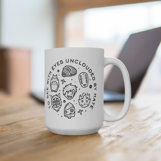 Universe Ghibli Mug – Studio Ghibli Characters Ceramic Cup – 11oz & 15oz Anime Coffee Mug Gift