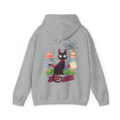 Jiji Collage Back Print Hoodie – 100% Cotton Studio Ghibli Kiki’s Delivery Service Cat Hoodie