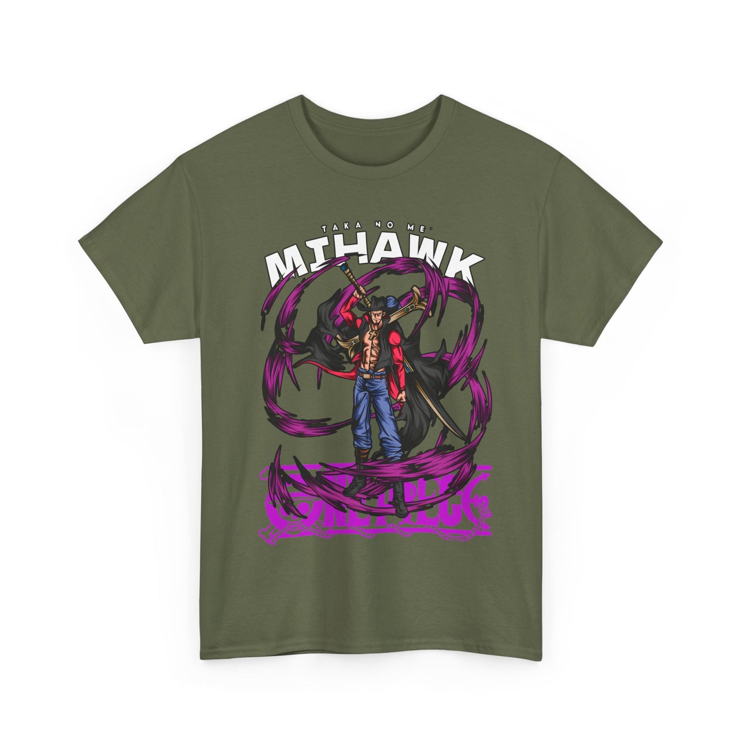 Dracule Mihawk One Piece T-Shirt – 100% Cotton Anime Tee for Warlord Fans