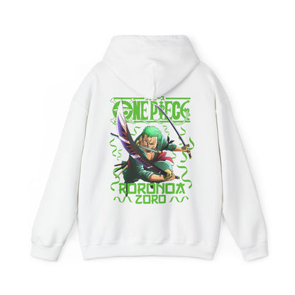 Roronoa Zoro Back Print Hoodie – One Piece Sword Style 100% Cotton Anime Hoodie