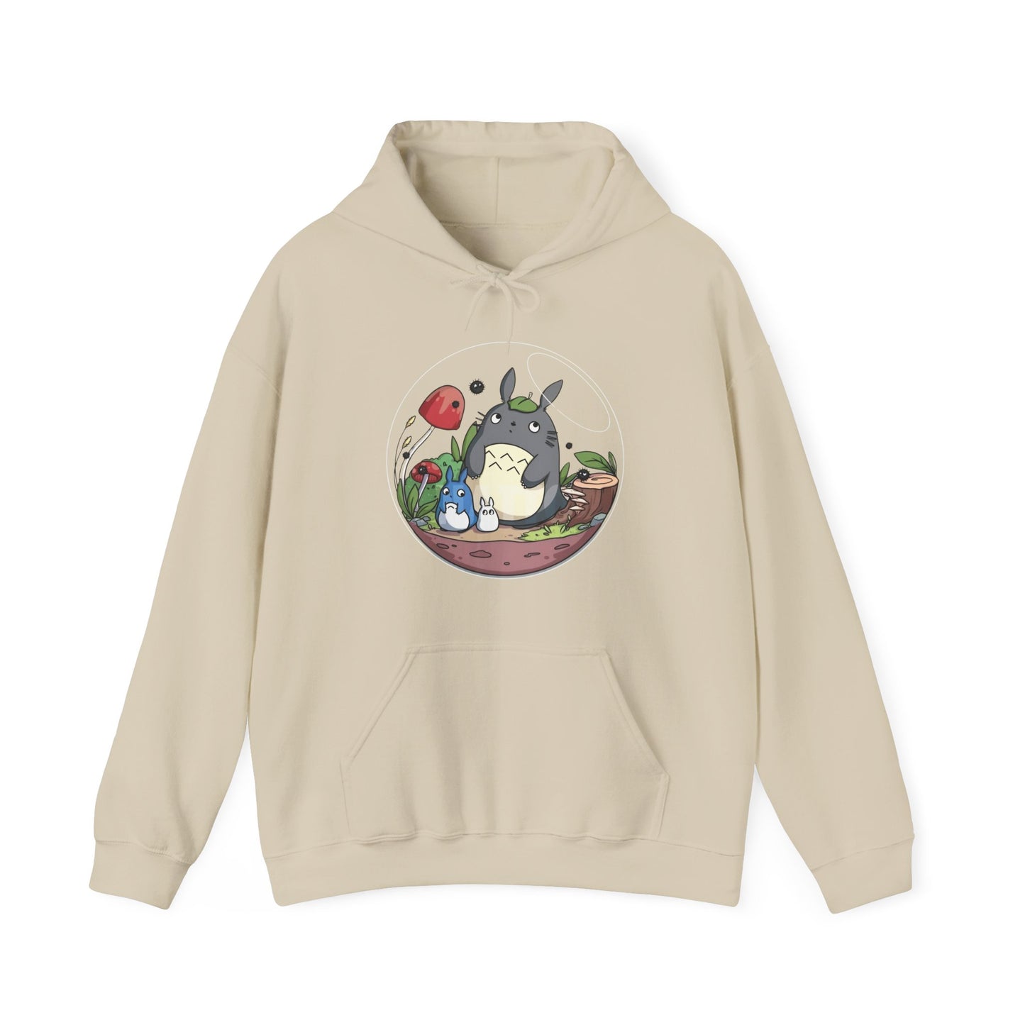 Totoro Bubble Hoodie – 100% Cotton Studio Ghibli Cozy Anime Pullover