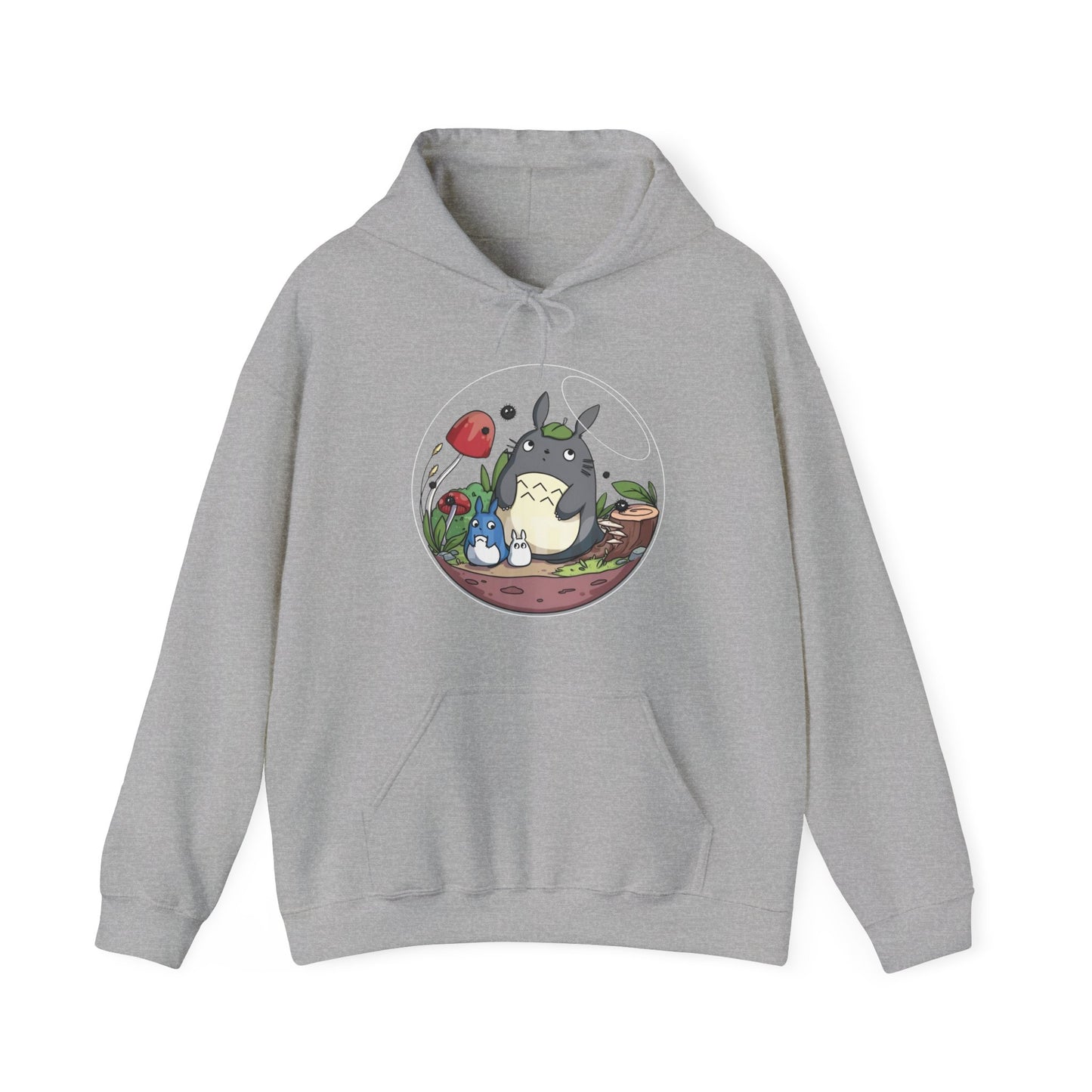 Totoro Bubble Hoodie – 100% Cotton Studio Ghibli Cozy Anime Pullover