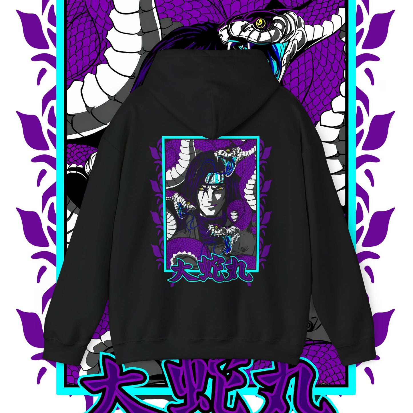 Orochimaru Naruto Back Print Hoodie – Premium Cotton Anime Streetwear