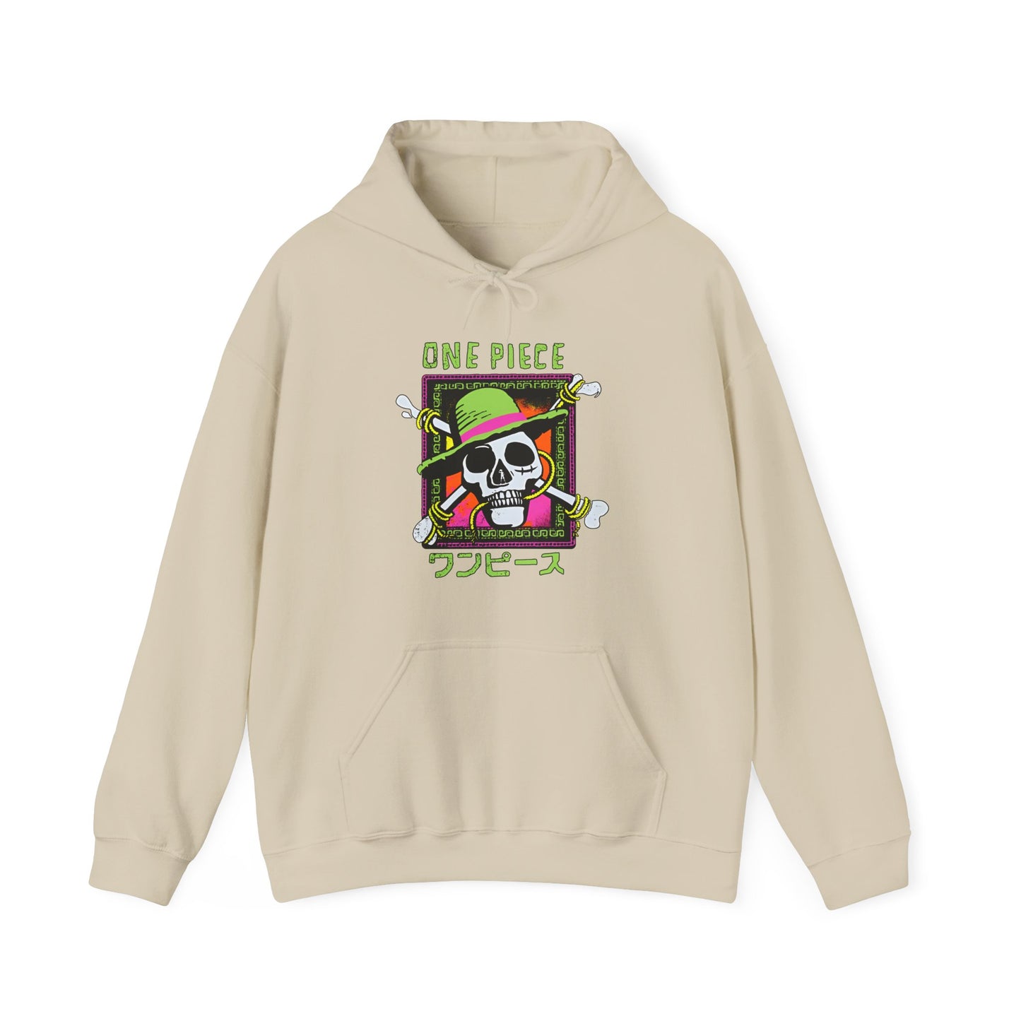 Straw Hat Pirates One Piece Hoodie – 100% Cotton Anime Pullover for True Fans