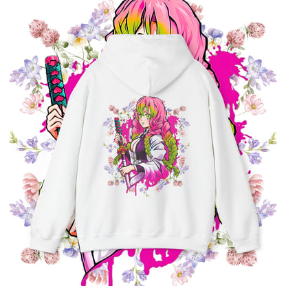 Mitsuri Kanroji Back Print Hoodie | Demon Slayer Hashira | 100% Cotton Anime Hoodie