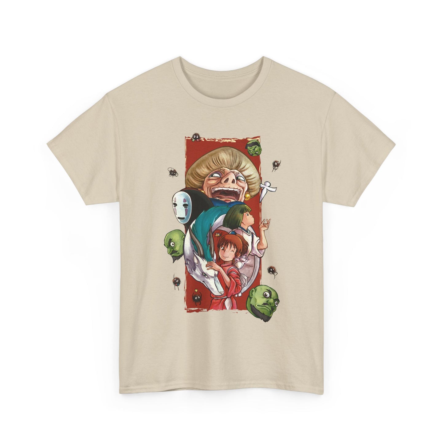 Spirited Away T-Shirt 100% Cotton | Studio Ghibli Art Canvas Anime Tee