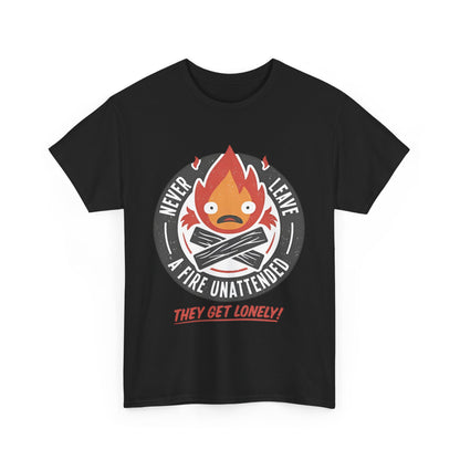 Calcifer Studio Ghibli T-Shirt 100% Cotton Anime Tee