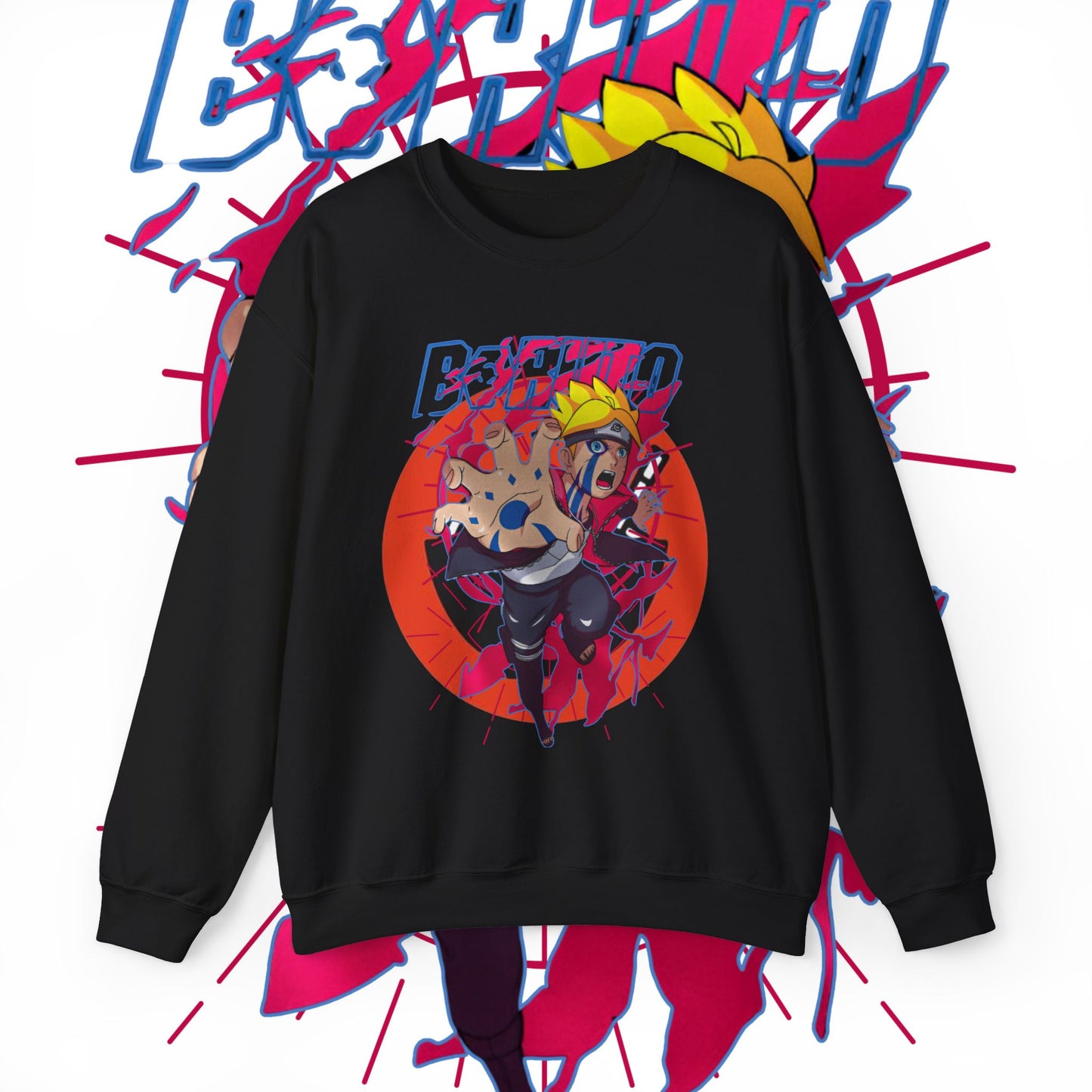 Boruto Hero Anime Sweatshirt | 100% Cotton Ninja Streetwear