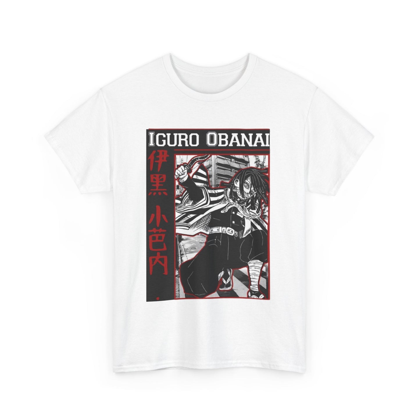Iguro Obanai Demon Slayer T-Shirt – 100% Cotton Anime Tee Featuring the Serpent Hashira