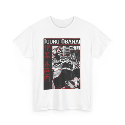 Iguro Obanai Demon Slayer T-Shirt – 100% Cotton Anime Tee Featuring the Serpent Hashira