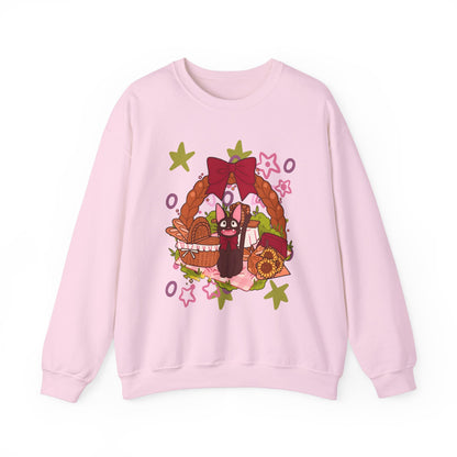 Jiji Cat Gift Sweatshirt – 100% Cotton Studio Ghibli Inspired Cozy Anime Pullover