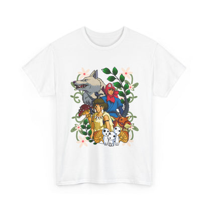 Princess Mononoke Art Cover T-Shirt – 100% Cotton Studio Ghibli Anime Tee