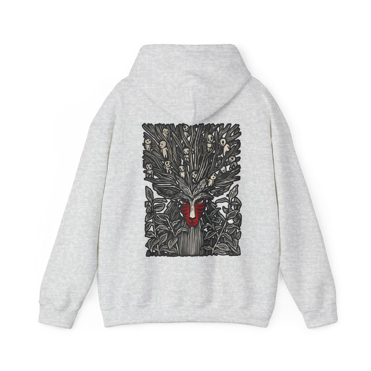 Forest Spirit Studio Ghibli Back Print Hoodie – 100% Cotton Anime Streetwear for Ghibli Fans