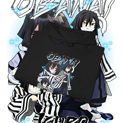 Iguro Obanai Hashira Hoodie 100% Cotton Anime Streetwear