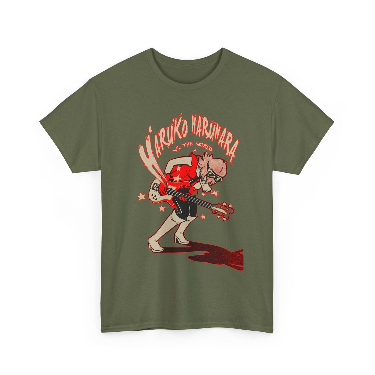 Haruko Haruhara FLCL T-Shirt – 100% Cotton Anime Tee Featuring the Iconic Space Rebel