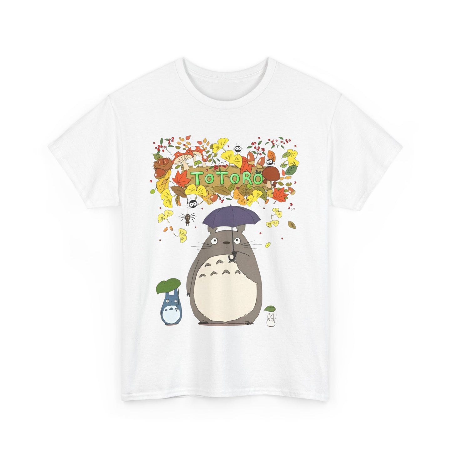 Totoro Flowers T-Shirt – 100% Cotton Studio Ghibli Floral Anime Tee