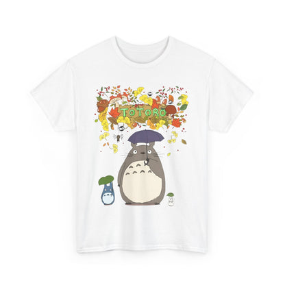 Totoro Flowers T-Shirt – 100% Cotton Studio Ghibli Floral Anime Tee