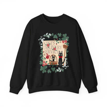 Kiki’s Delivery Service Sweatshirt – 100% Cotton Studio Ghibli Pullover for Anime Fans