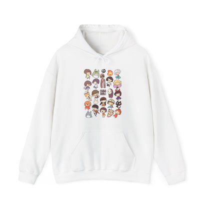 Chibi Studio Ghibli Characters Hoodie – 100% Cotton Anime Pullover for Ghibli Fans
