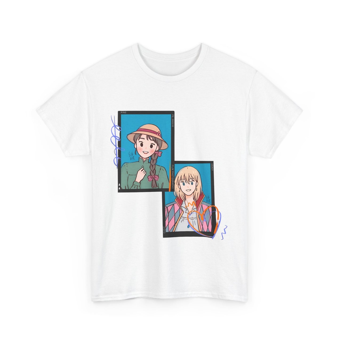 Sophie and Howl T-Shirt – 100% Cotton Studio Ghibli Shirt for Anime Lovers