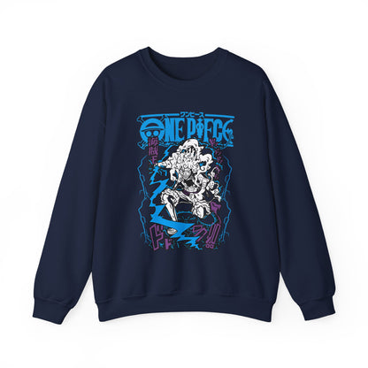 Luffy Gear Sweatshirt – 100% Cotton One Piece Crewneck | Gear 5 Anime Pullover