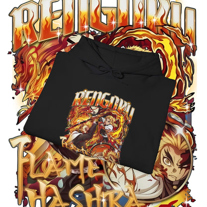 Rengoku Flame Bootleg Hoodie | Hashira Anime Streetwear